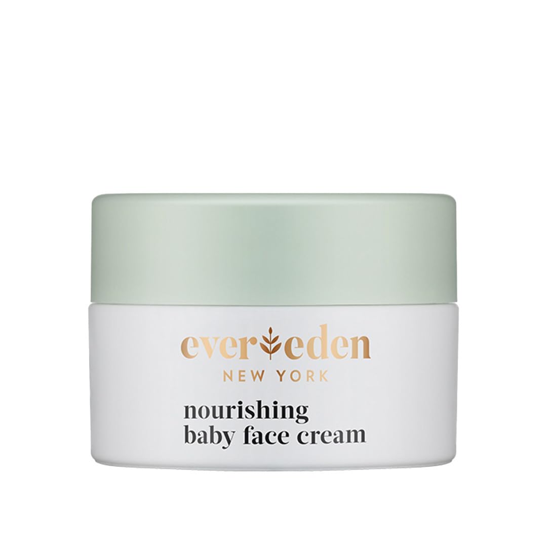 Evereden Nourishing Baby Face Cream 0.5 fl oz. | Non-Toxic and Fragrance-Free Baby Face Lotion | Rich Non-Greasy Baby Moisturizing Cream | Stocking Stuffers for Moms